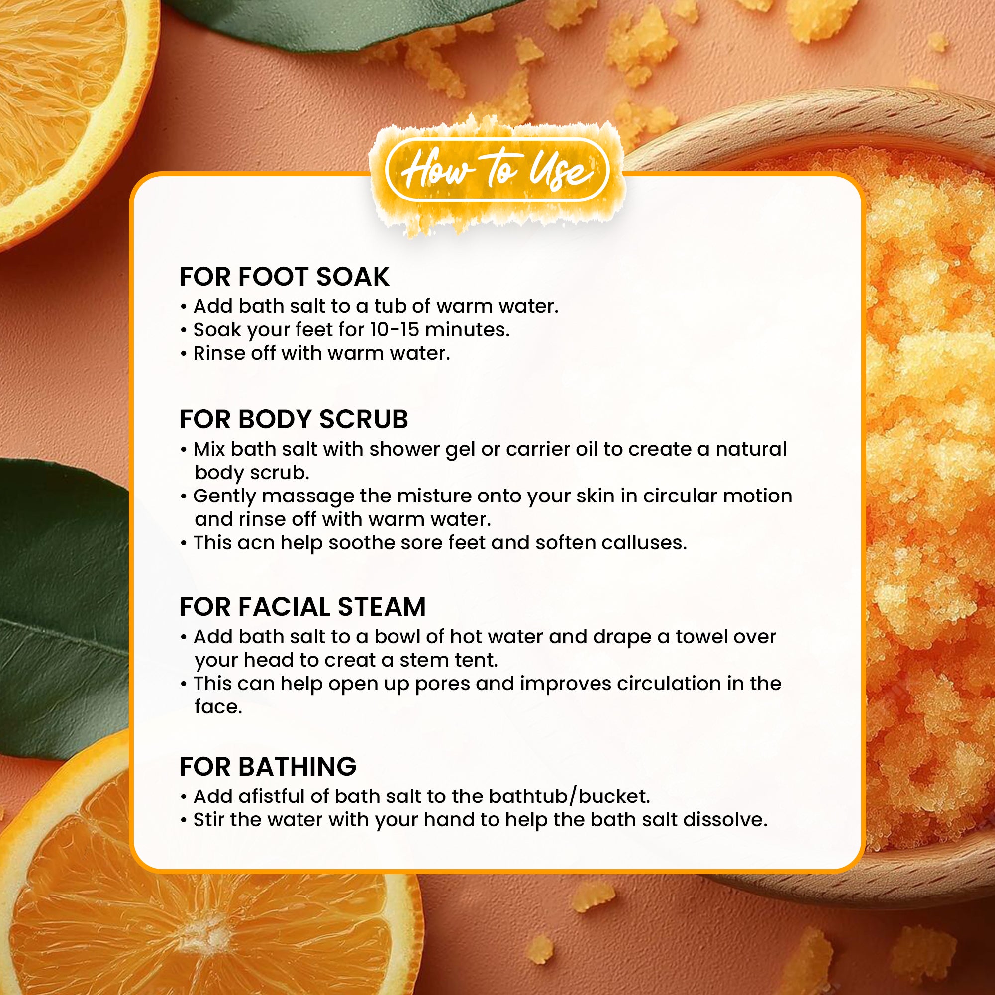 Vitamin C Body Bath Salt