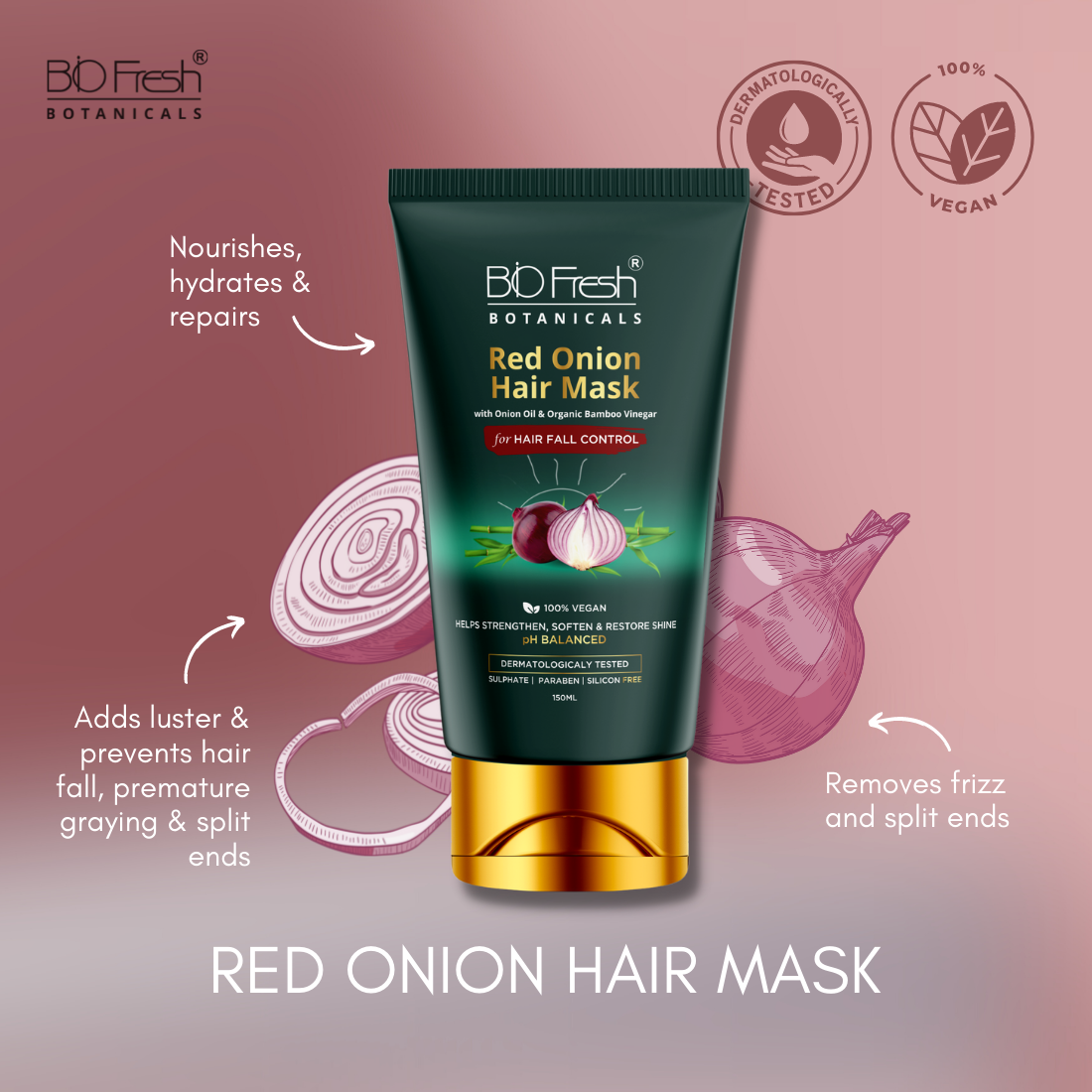 Vibrant Onion Hair Mask Wallpaper in HD Vibrant Onion Hair Mask Wallpaper in HD